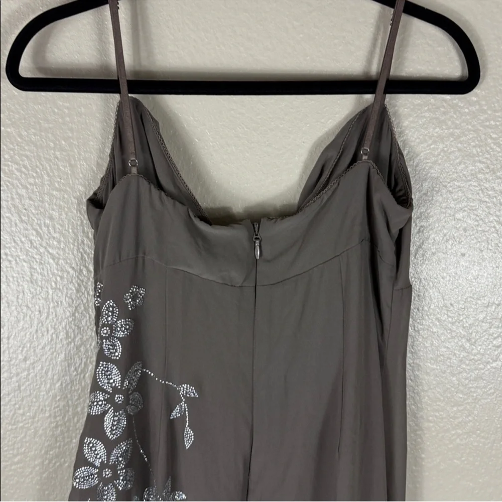House of CB Blanca Smoke Crystal Embellished Midi Dress - Picture 7 of 14